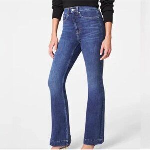 SPANX Sculpt ReDefine Flare Jeans Size 14 Bennet Wash 21270R Stretch Denim
